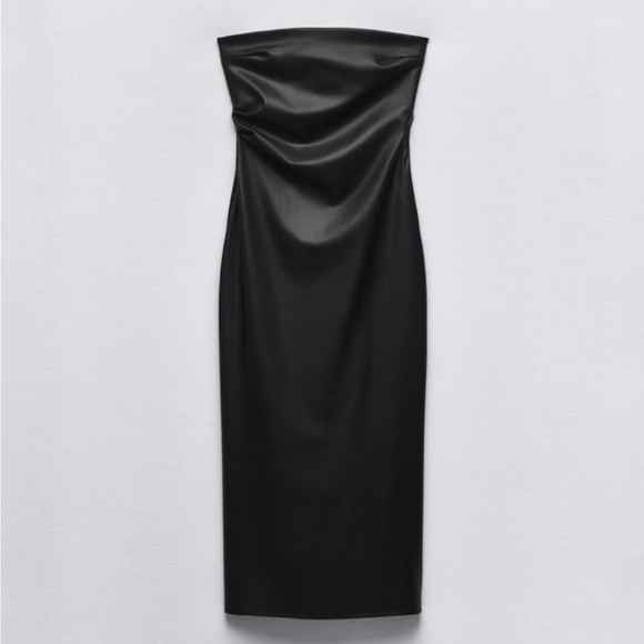Zara faux leather dress NEW - Picture 2 of 7